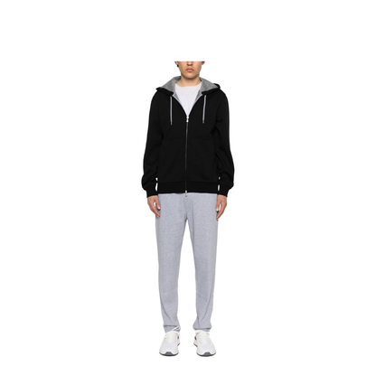 Black Front Zip Fastening Jacket
