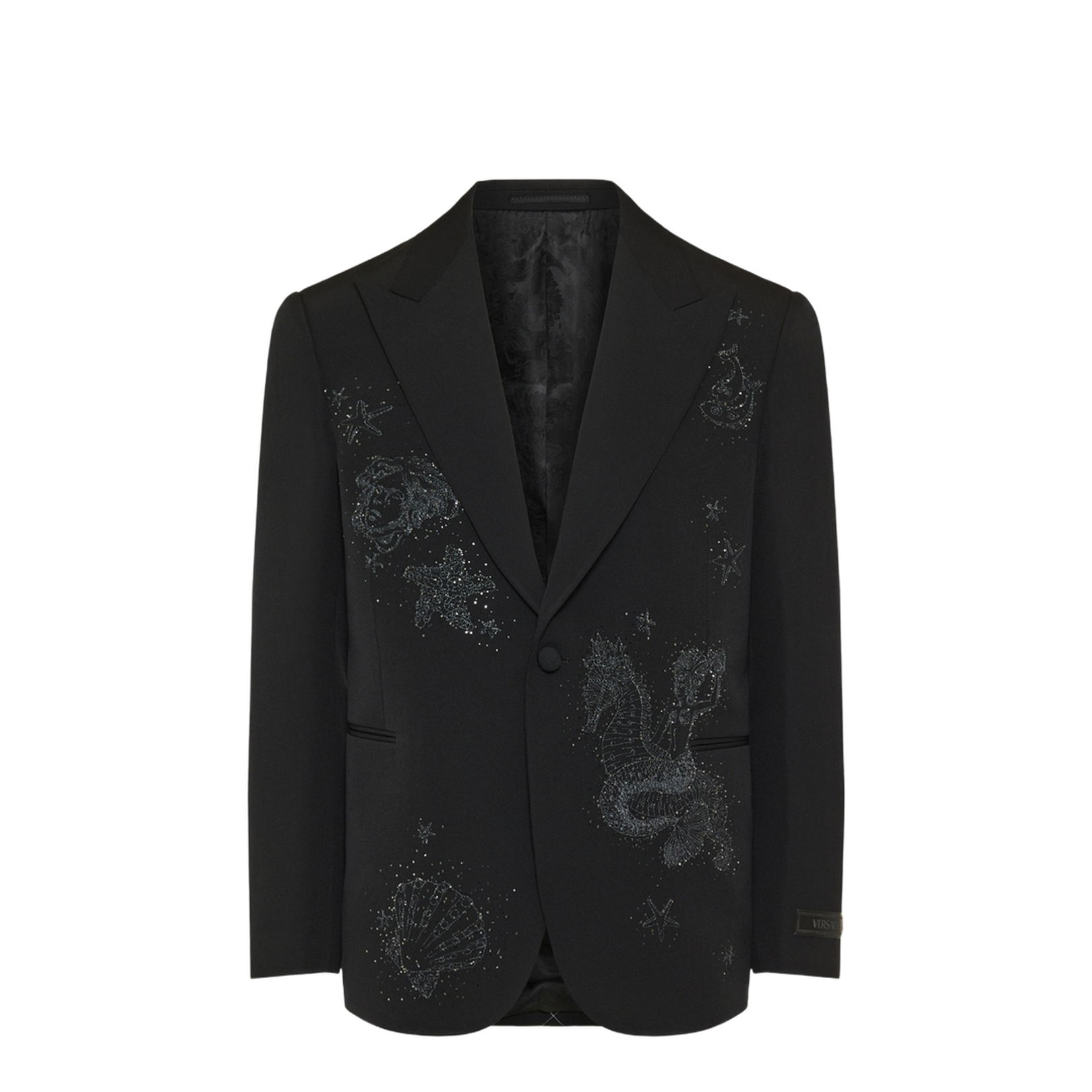 Blazer with Shimmering Crystals