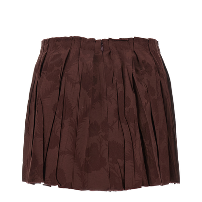 Jacquard Floral Patterned Skirt