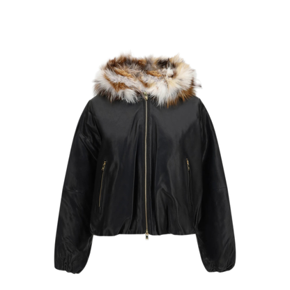 Cardin Jacket With Fur Collar