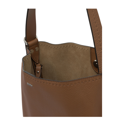 Brown Cow Leather Shoulder Bag