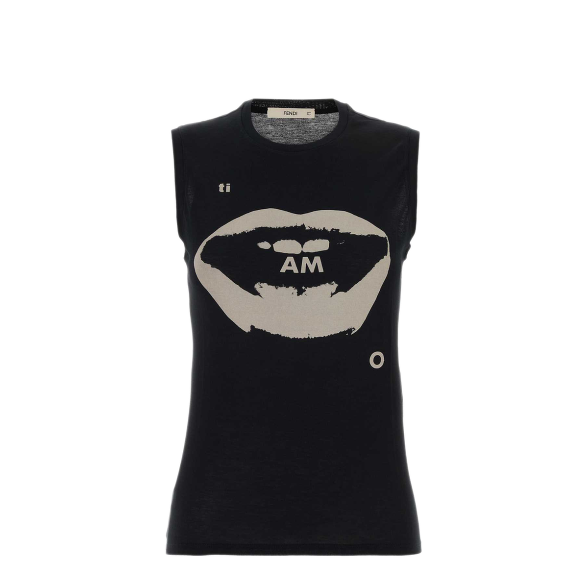 MAYFEYR - Fendi - Black Cotton Tank Top - FS9806AV06F0QA1
