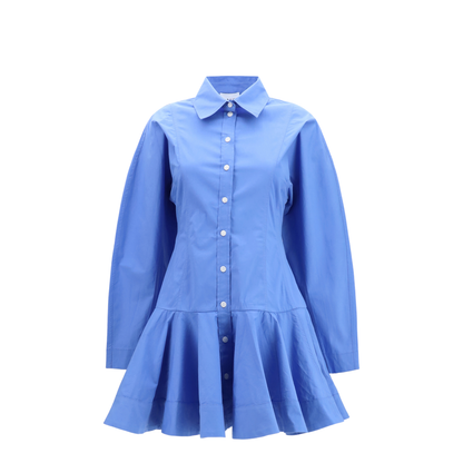 MAYFEYR - Ganni - Cotton Shirt Dress With Balloon Skirt - A1030645