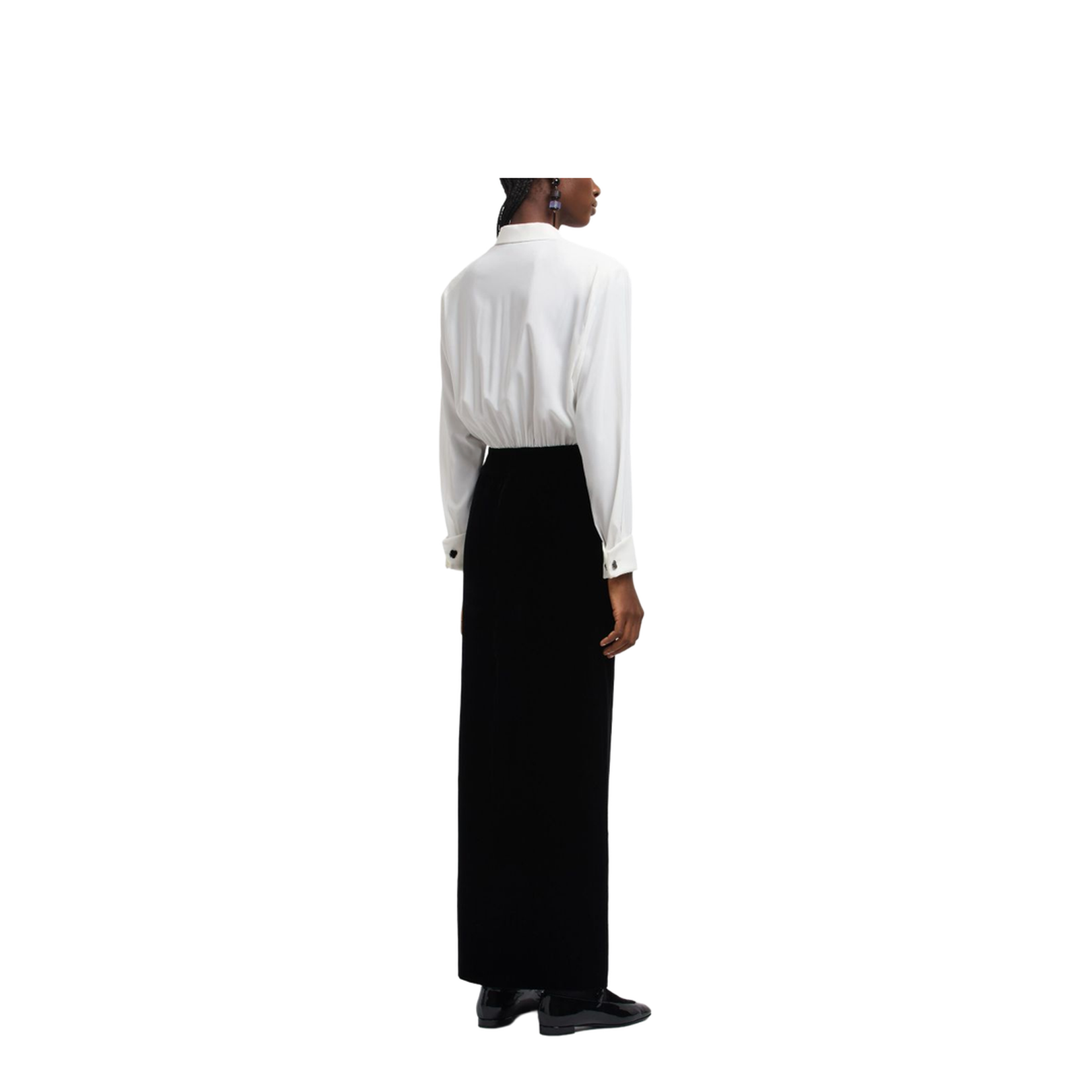 Off-White Velvet Skirt