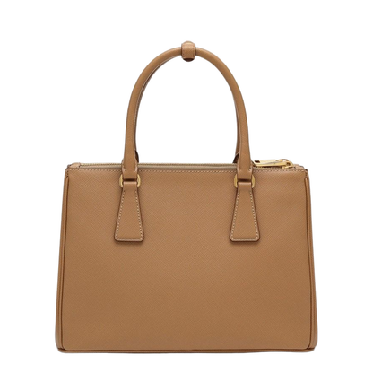 Medium Beige Galleria Bag in Saffiano
