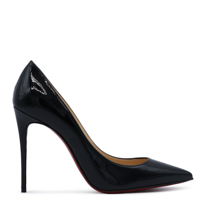 Black Patent-Leather Stiletto Pumps