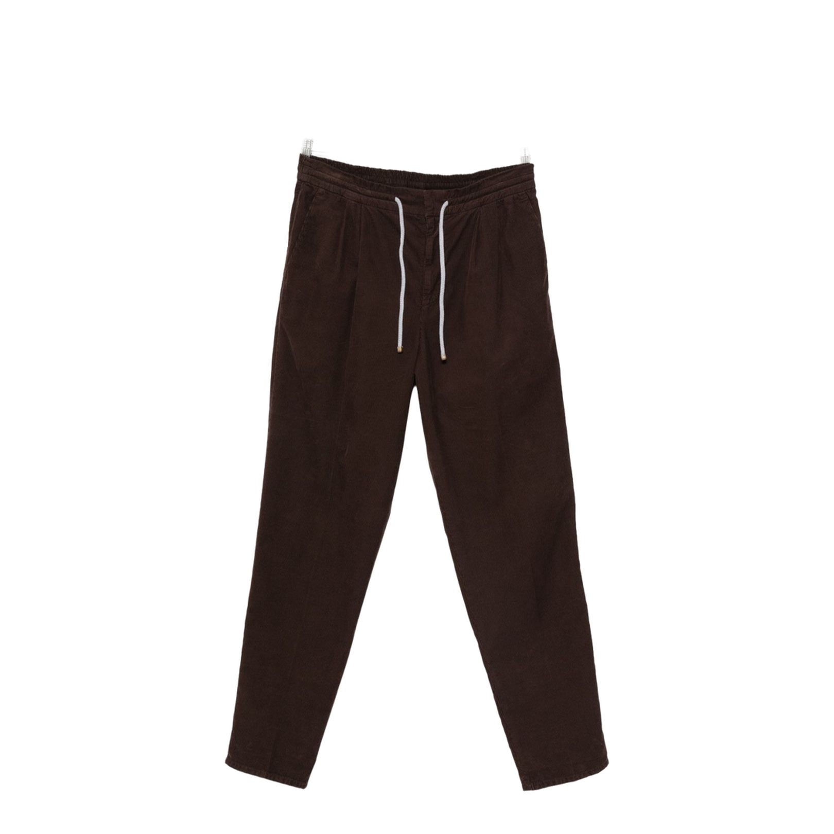 Elegant Brown Velvet Trousers