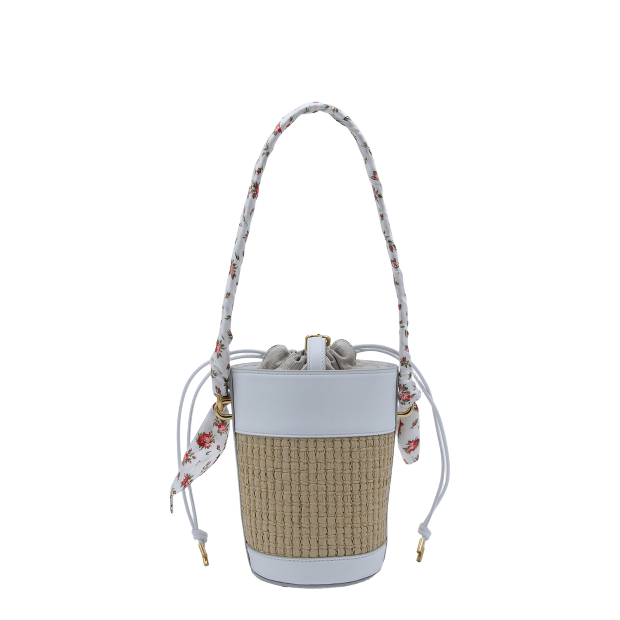 Capri Raffia Bucket Bag - Multicolor