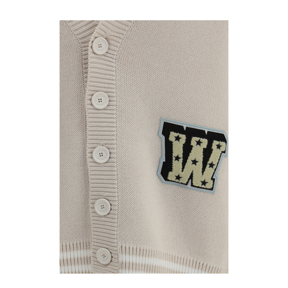 MAYFEYR - Off-White - Star Logo Diagonal Varsity Cardigan - 44MHB019S26K0011101010