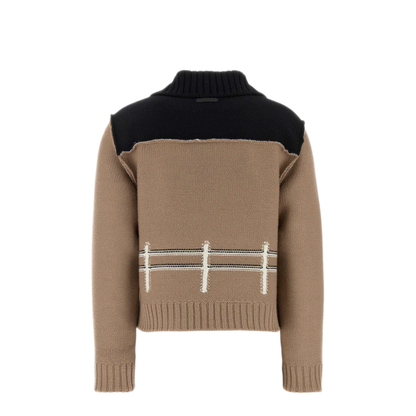 MAYFEYR - Moschino - Camel Wool Cardigan - 262D058054022081