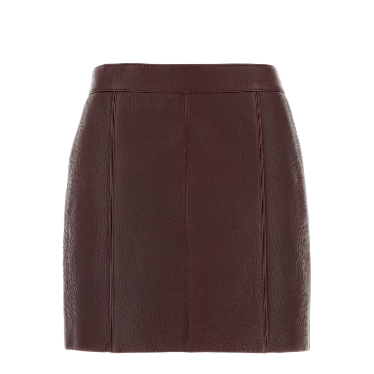 MAYFEYR - Chloè - Grape Leather Mini Skirt - CH25WCJ4021755Y