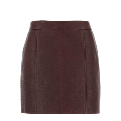 MAYFEYR - Chloè - Grape Leather Mini Skirt - CH25WCJ4021755Y