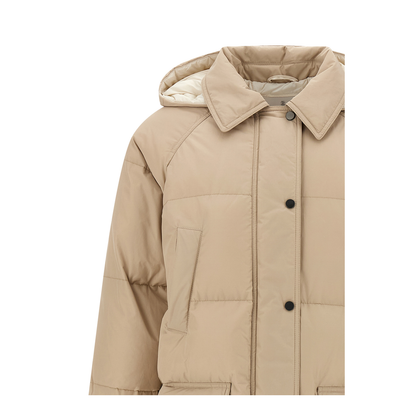 Shiny Zipper Pull Down Jacket