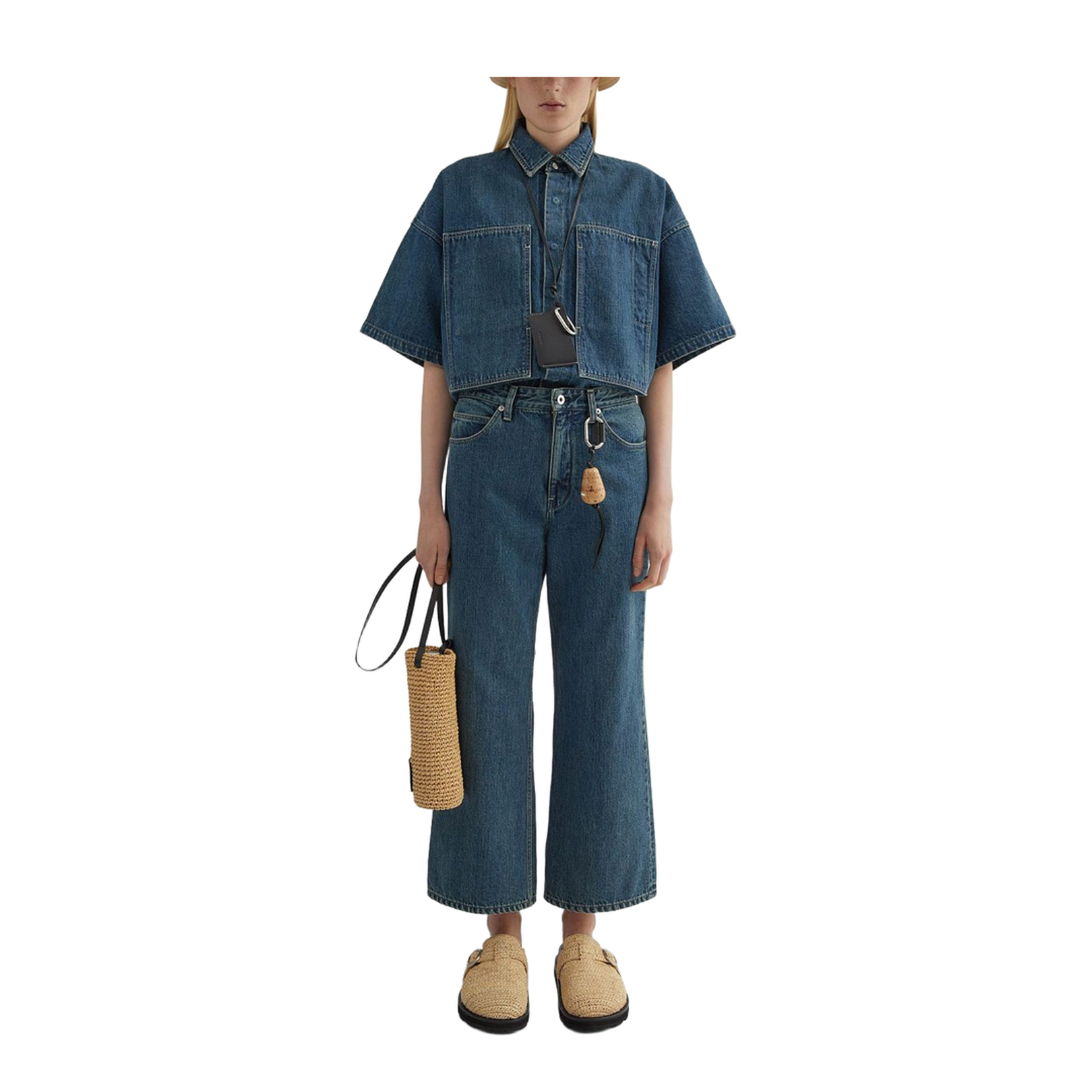Blue Cotton Denim Shirt
