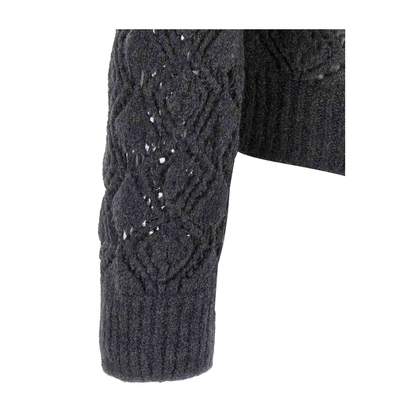 Openwork Wool Cardigan