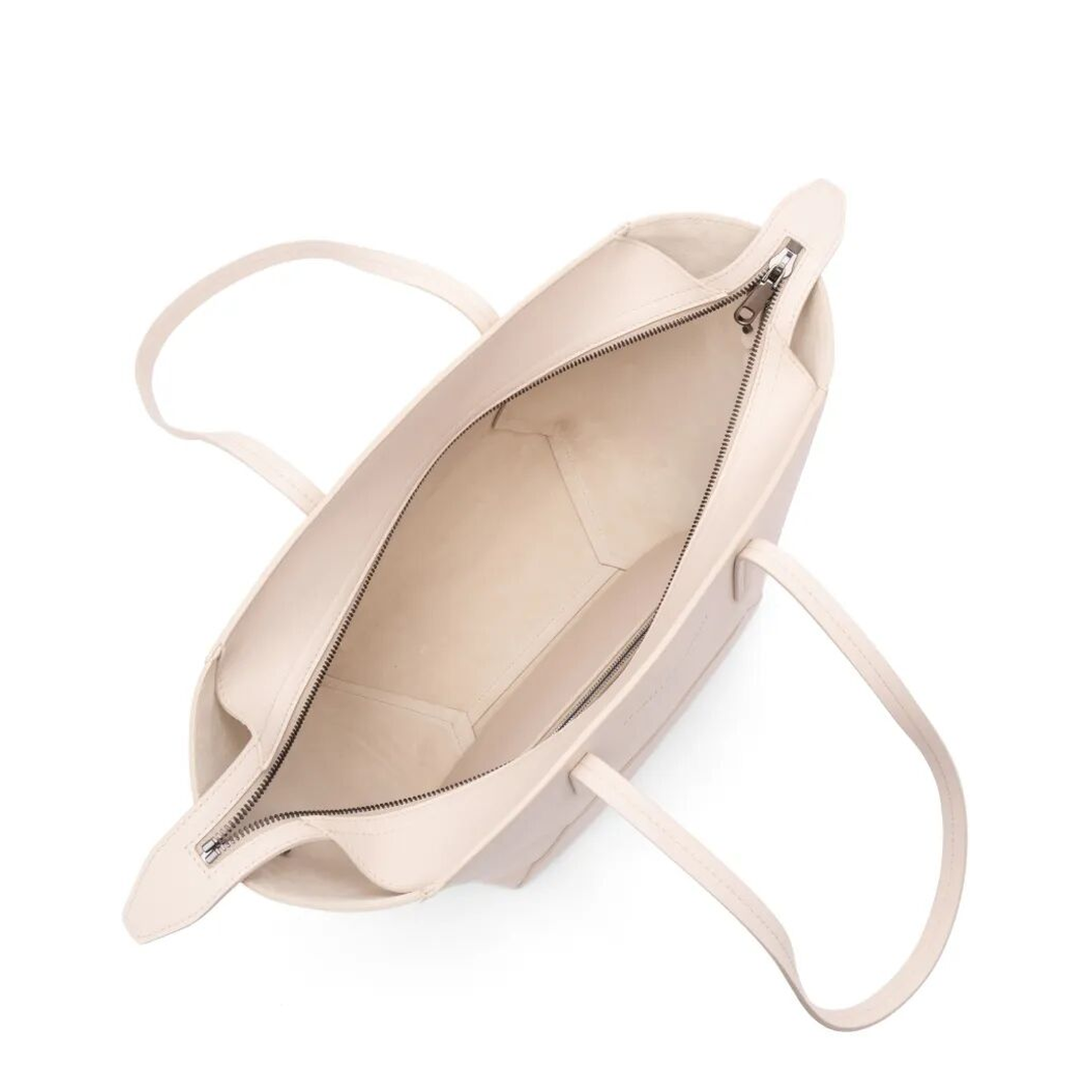 Leather Tote Bag with Pouch