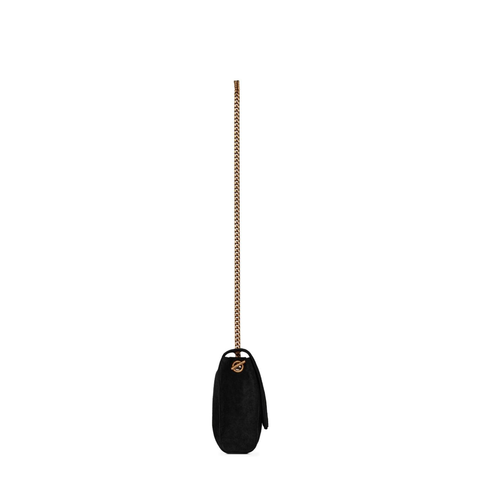 Kate Medium Suede Shoulder Bags - Black