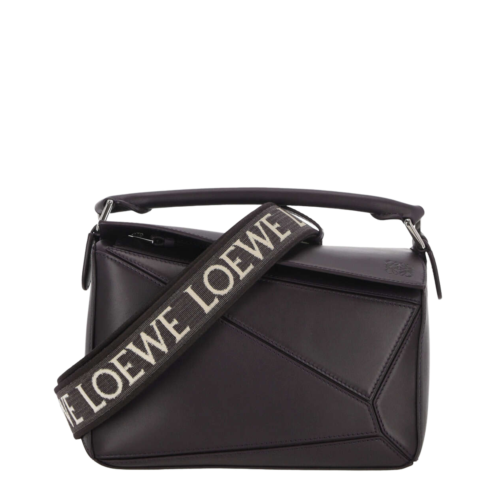 Small Puzzle Bag in Smooth Calfskin Black