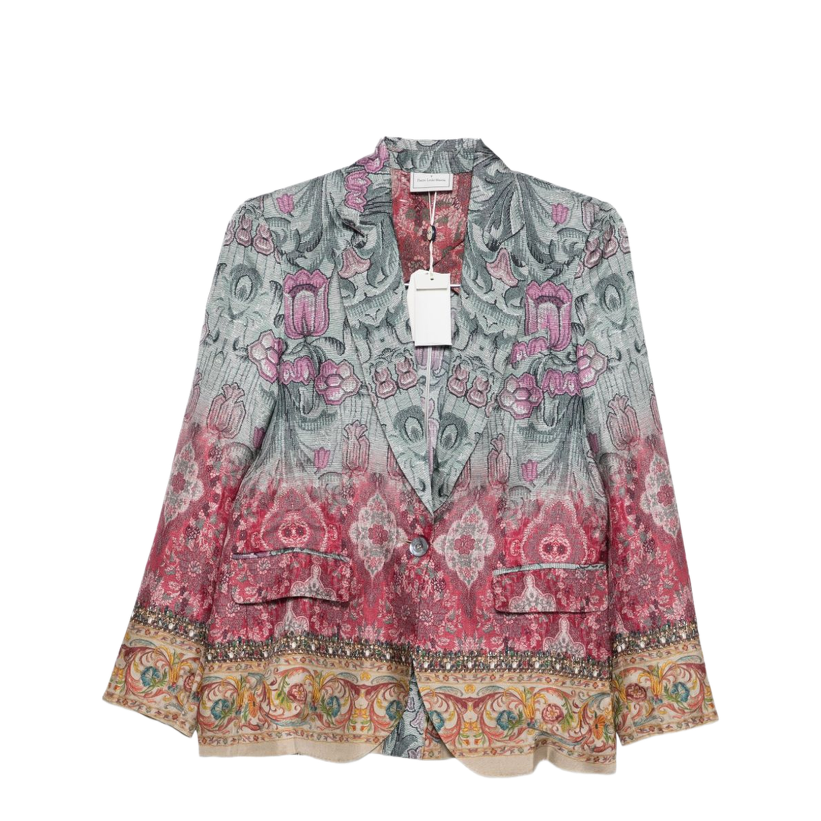 Silk Single-Breasted Jacket