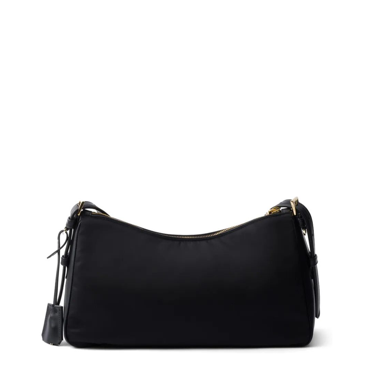 Aimée Large Re-Nylon Shoulder Bag - Black