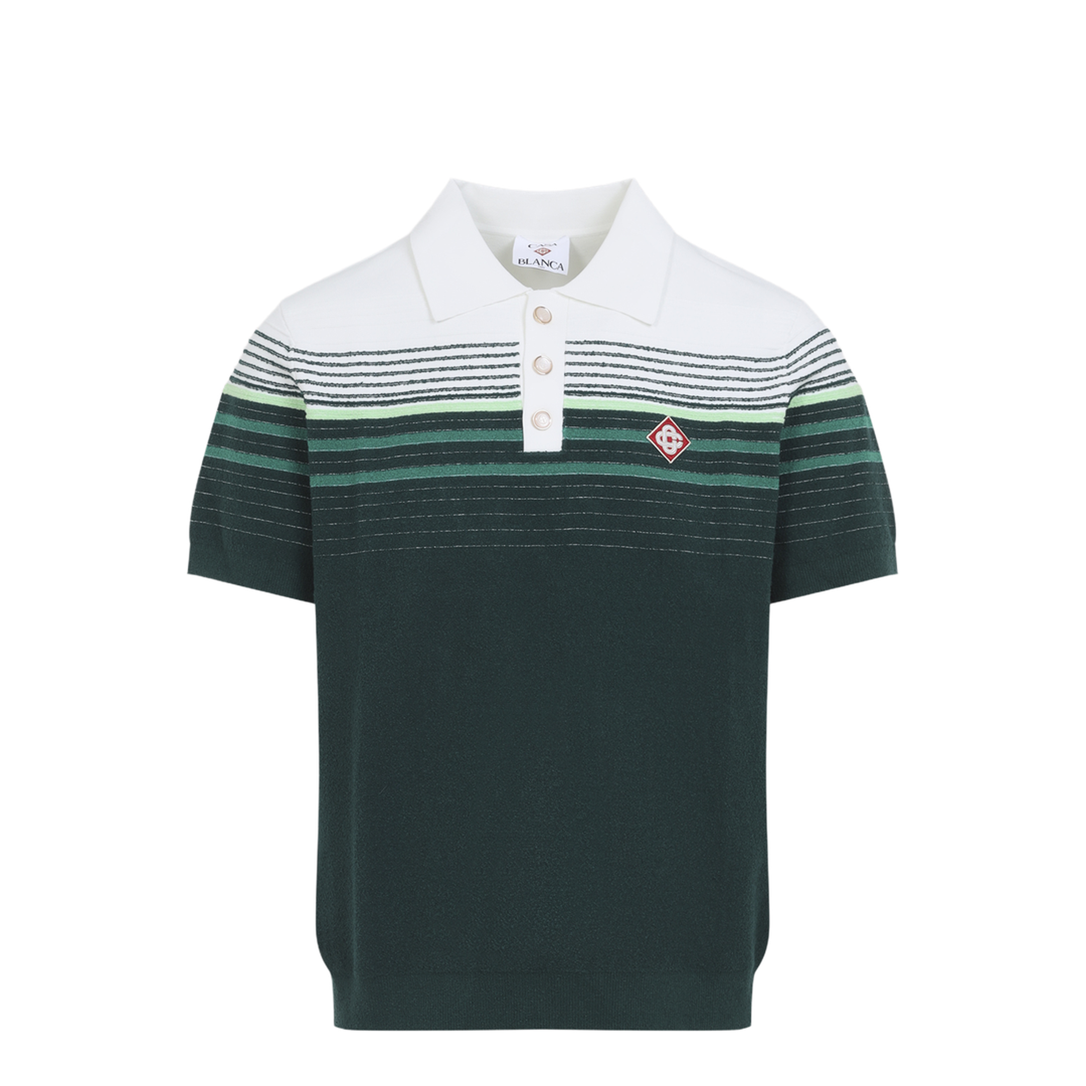 MAYFEYR - Casablanca - Boucle Stripe Knitted Polo - MPF26KW142201