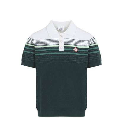 MAYFEYR - Casablanca - Boucle Stripe Knitted Polo - MPF26KW142201