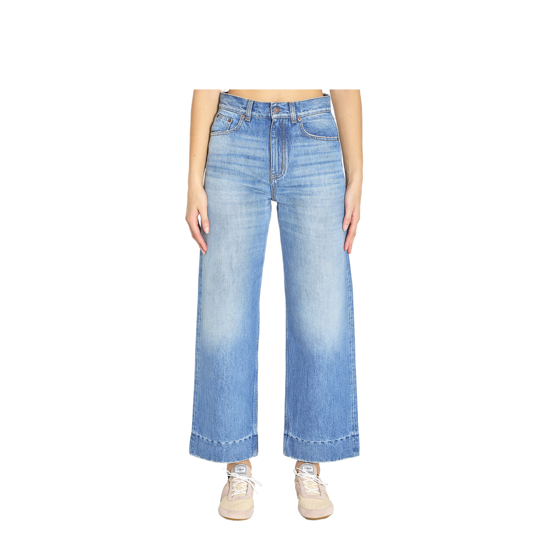 High-waisted shorts jeans
