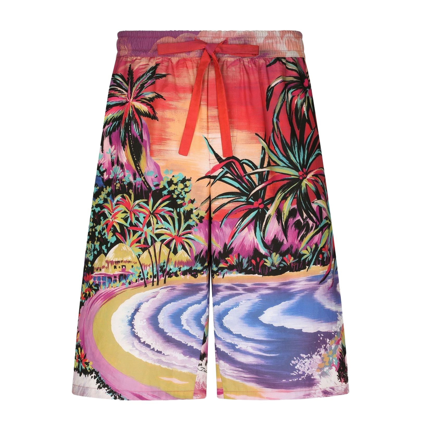 Graphic-Print Bermuda Shorts