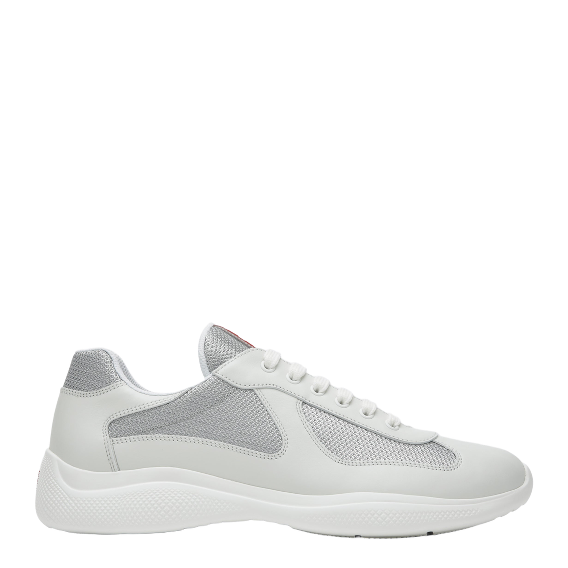 MAYFEYR - Prada - White Silver America'S Cup Trainers - 4E3400G0006GWF0J36