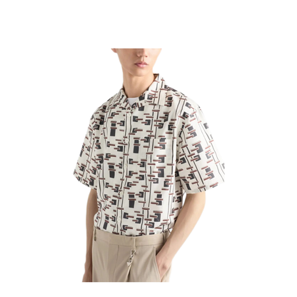 MAYFEYR - Prada - Printed Cotton Blend Bowling Shirt - UCS414SUMO19GWF0S8V