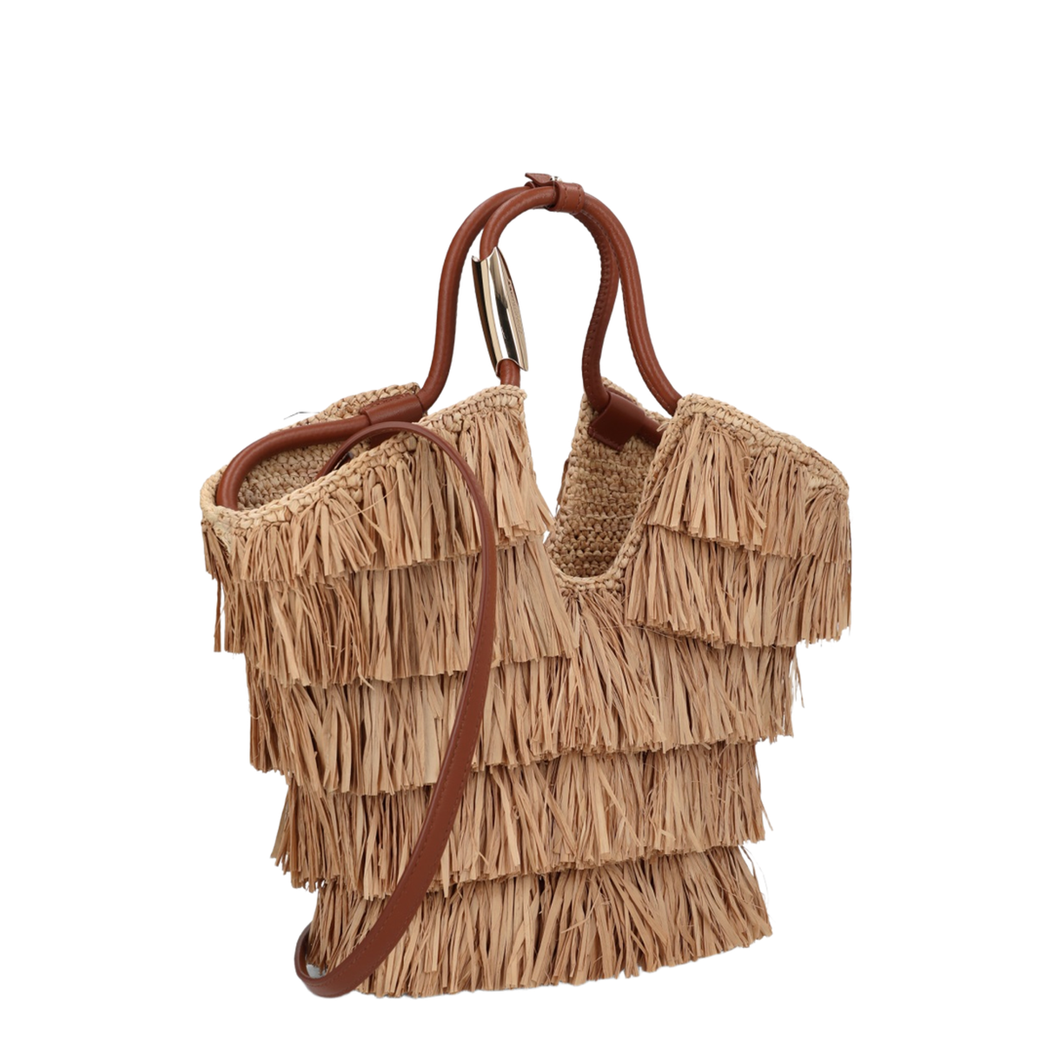 Goldentime Fringed Tote Bag