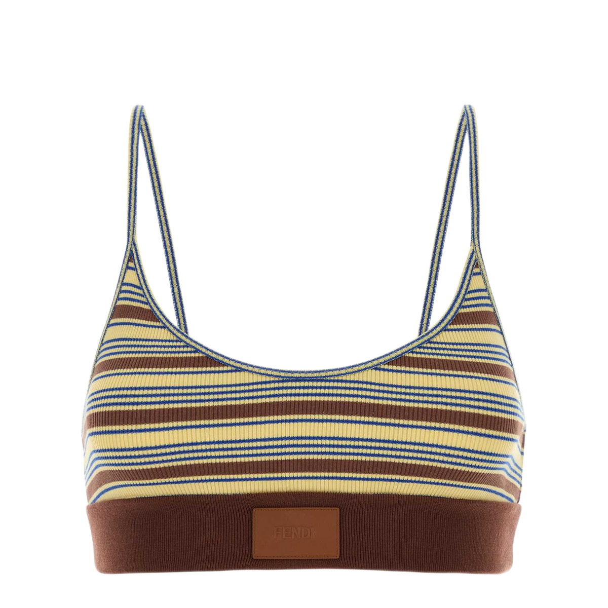 MAYFEYR - Fendi - Embroidered Stretch Cotton Crop Top - FS9795AW88F1X33