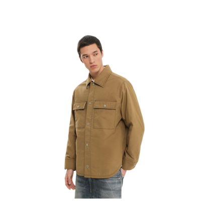 MAYFEYR - 1989 STUDIO - Kaki Shirt Jacket With Pockets - F04MBB007FAB0012300