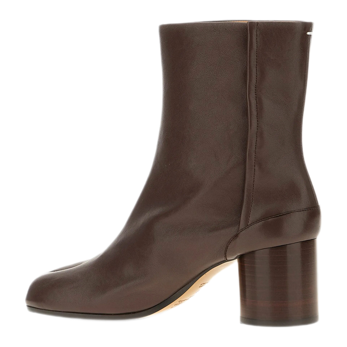 Mocha Brown Tabi Ankle Boots