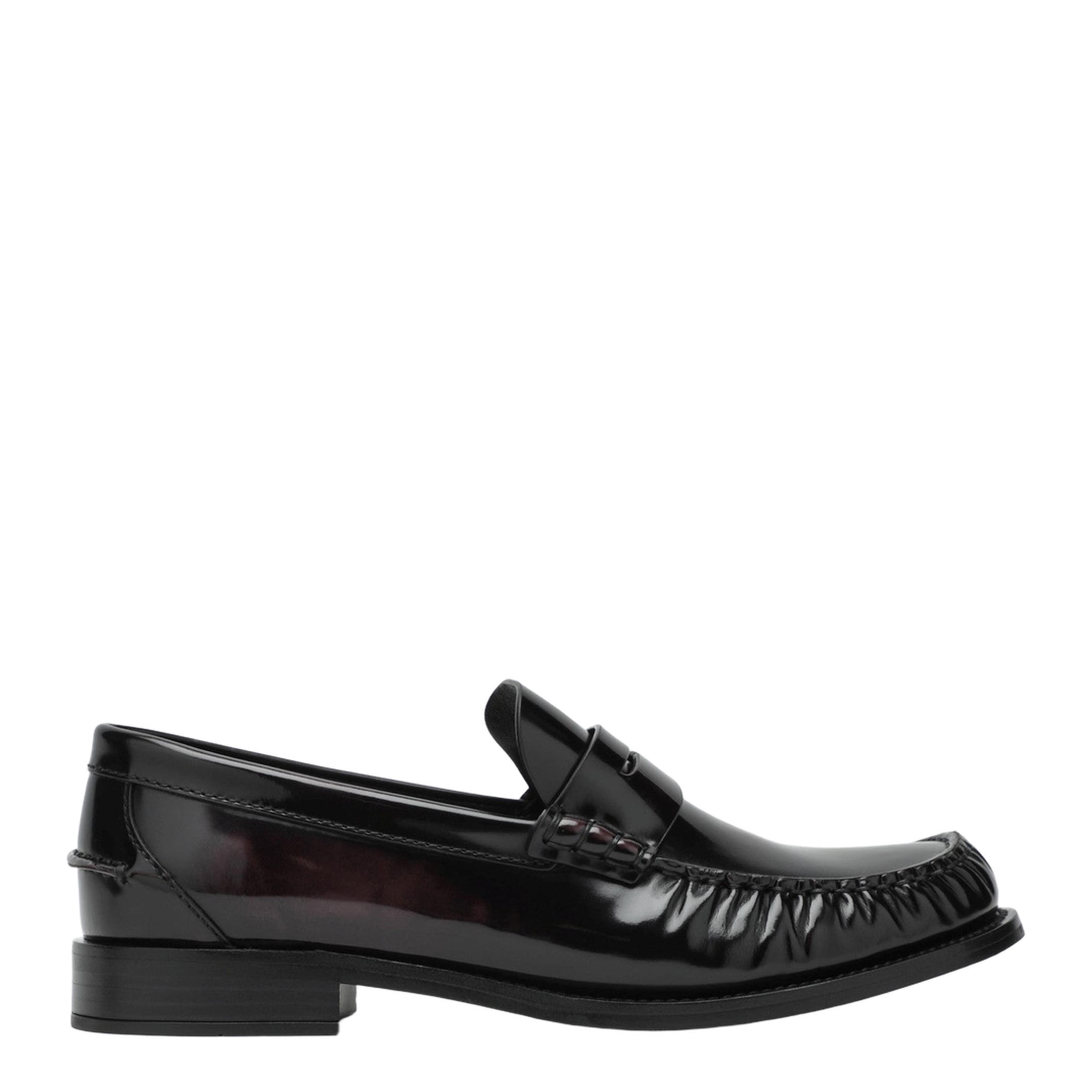 Brushed Leather Loafers Cordovan
