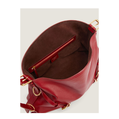 Medium Voyou Bag in Shiny Leather