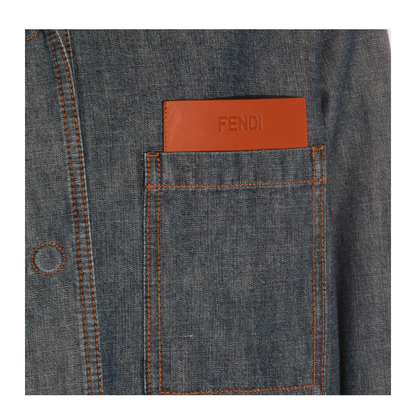 MAYFEYR - Fendi - Denim Blue Jacket - FLF861AW8HF0QB0