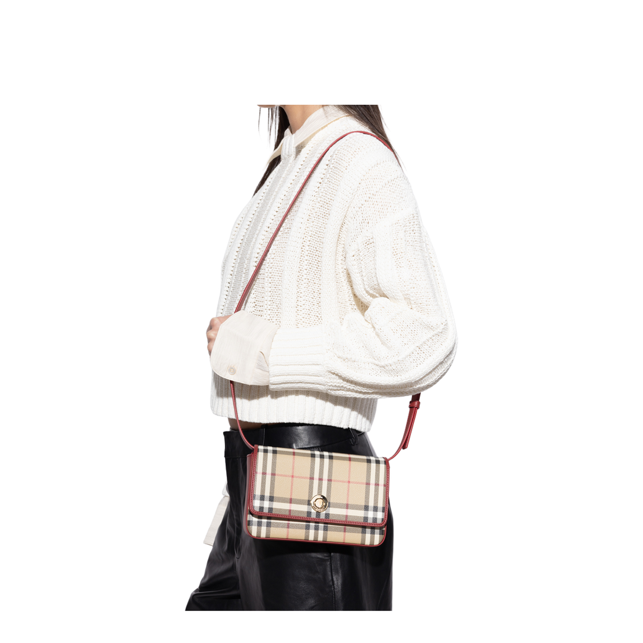 MAYFEYR - Burberry - Hampshire Shoulder Bag - 8116316B9724VNTGCHKRUBY