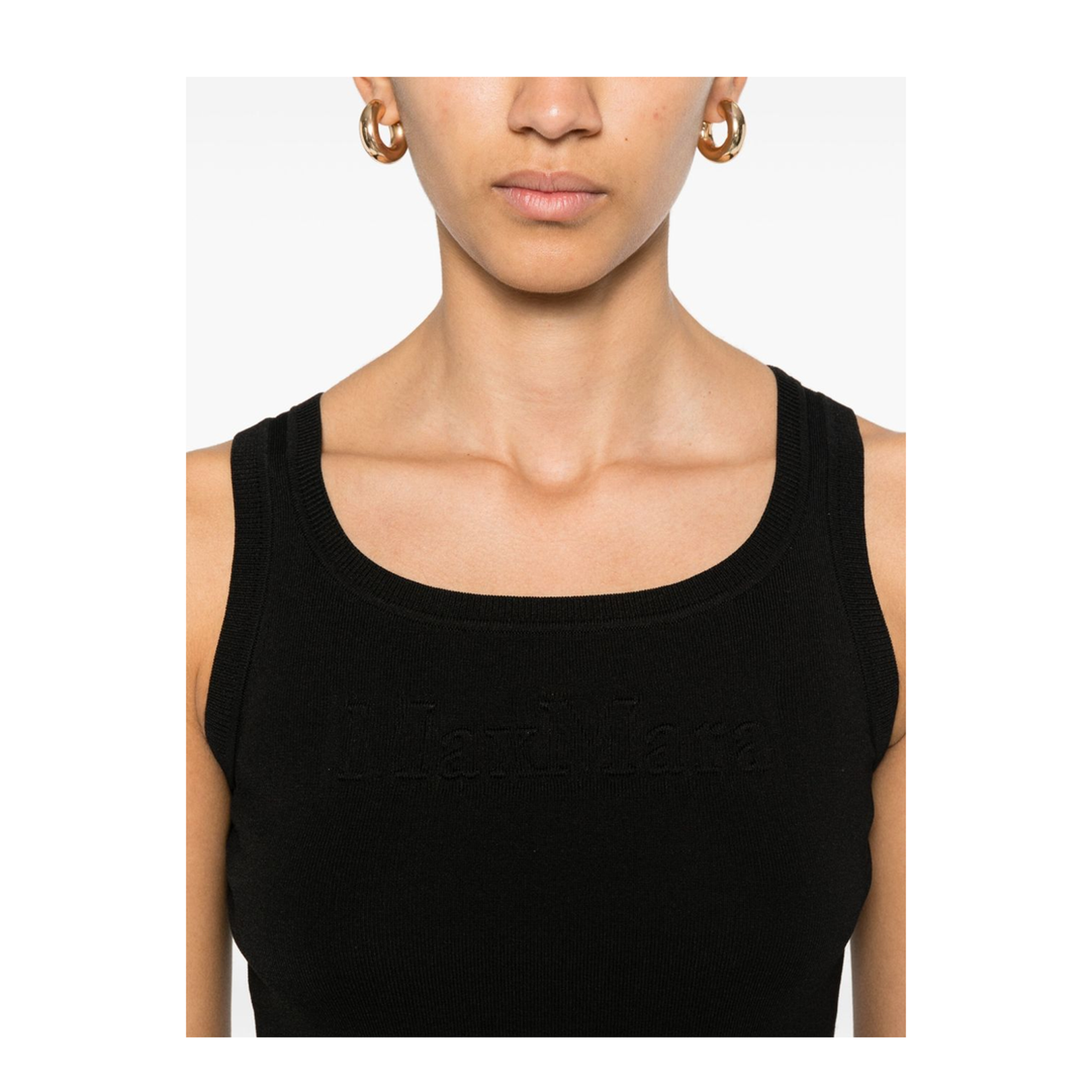 Knitted Tank Top in Blue