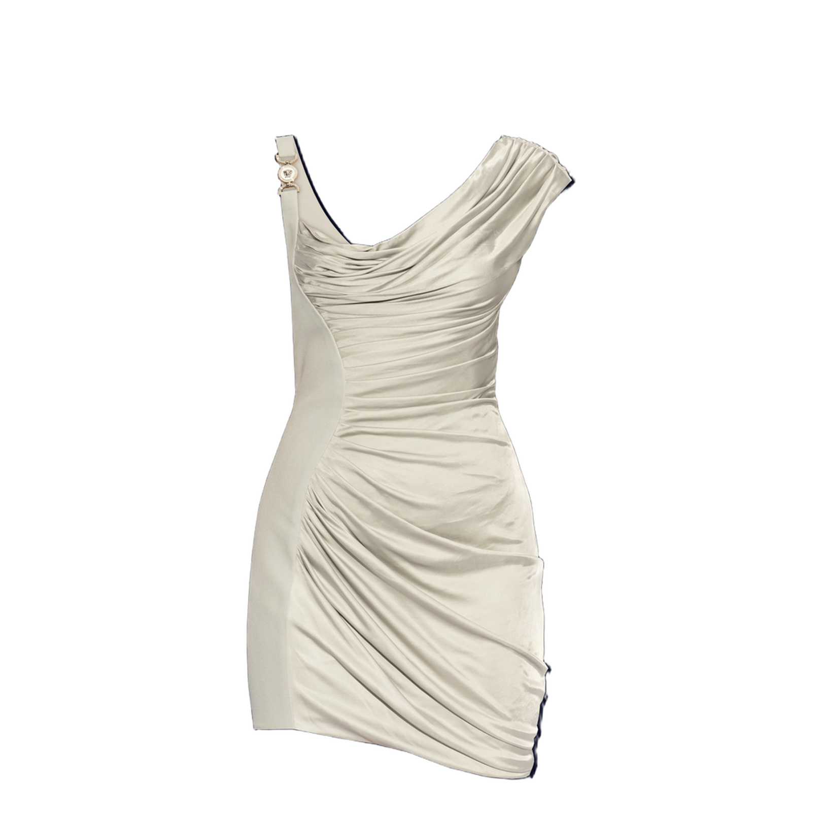 Cocktail Dress in Silver Viscose