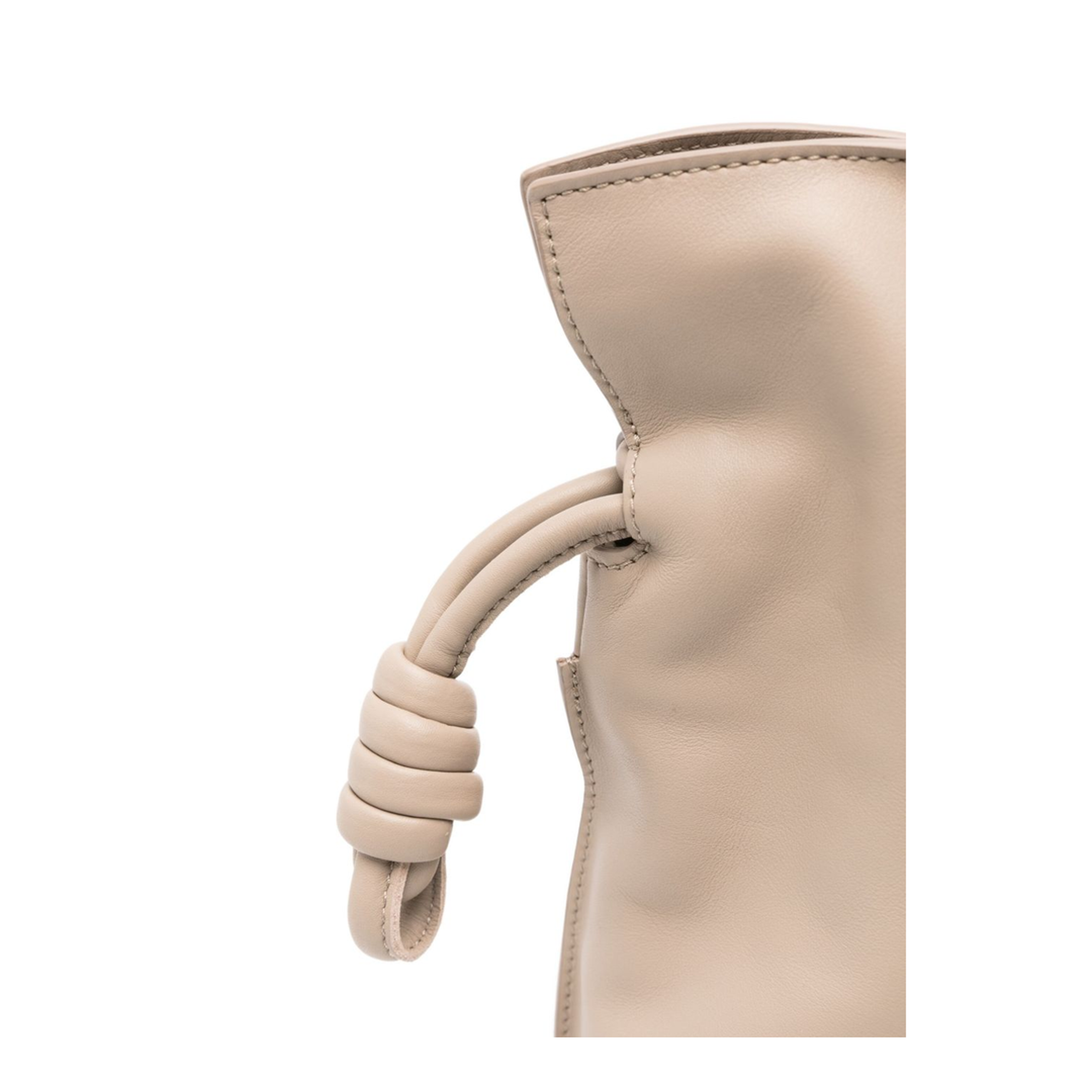 Flamenco Medium Calfskin Clutch Bag - Beige