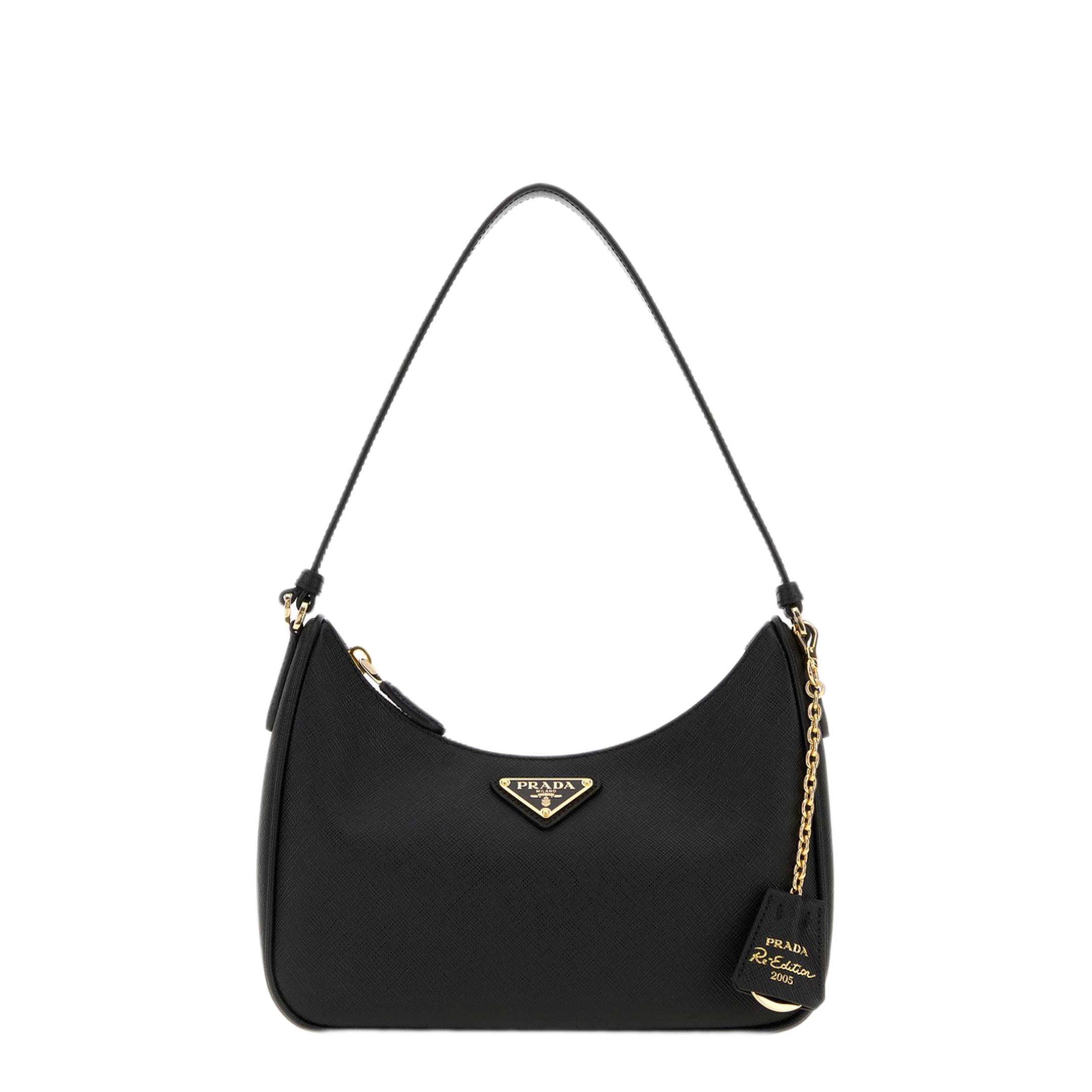 MAYFEYR - Prada - Black Leather Re-Edition 2005 Shoulder Bag - 1N204TNZVF0632