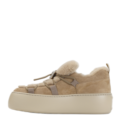 MAYFEYR - Roger Vivier - Snow Lace Up Fur - RVW73943390OYK5P87TABACCO