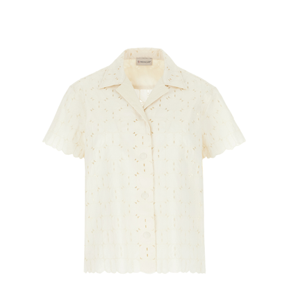 Short Sleeve Shirt Classic Collar Front Button Closure