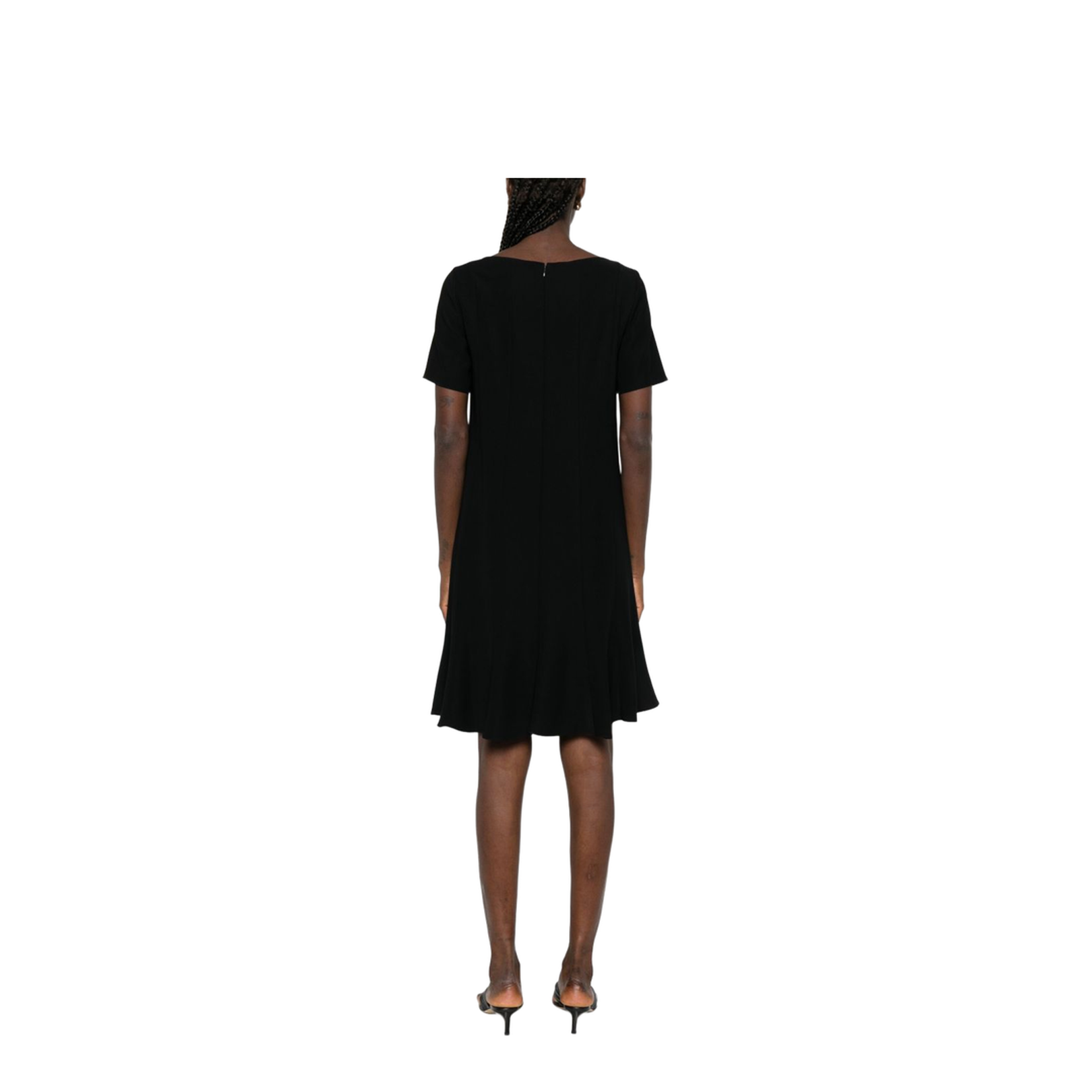 Technical Cady Dress with Pleats