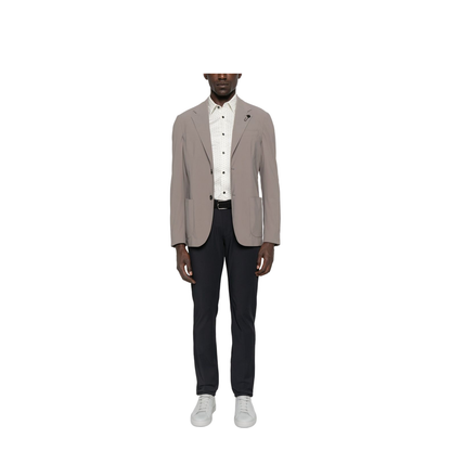 Off-White Geometric Pattern Long Sleeve Button Fastening Shirt