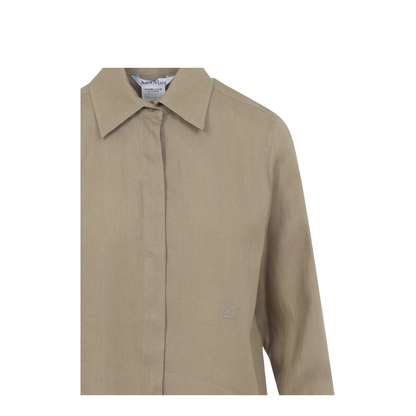 MAYFEYR - Max Mara - Linen M Logo Shirt - 2611111012600