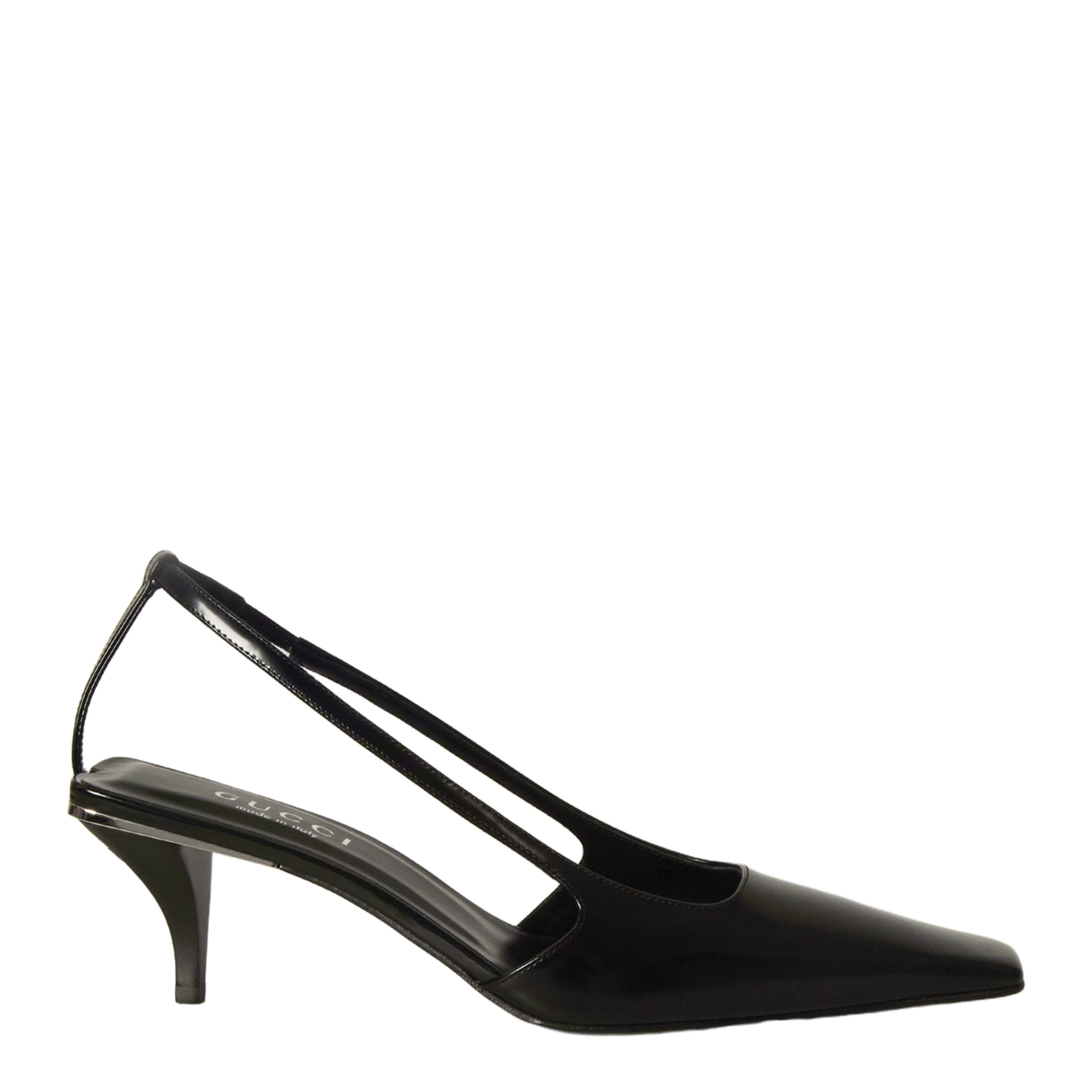 Crystal Logo Slingback Pumps