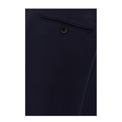 Midnight Blue Viscose Blend Pants