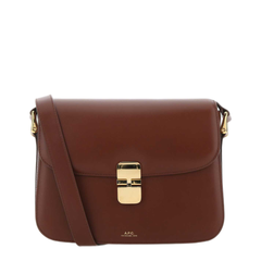 Grace Cowhide Leather Crossbody - Noisette